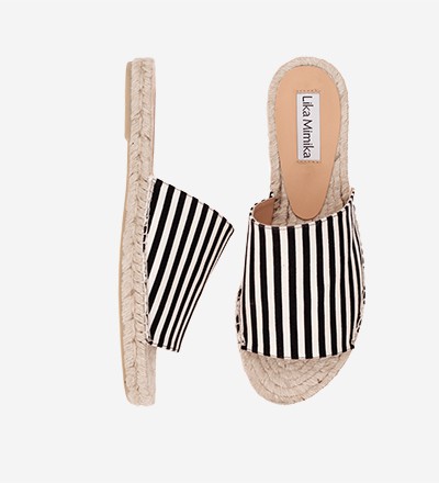 SKINNY STRIPES - Slipper Espadrilles