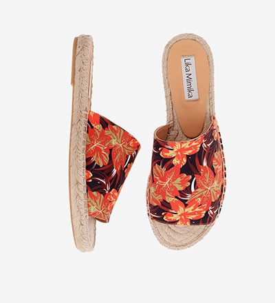 RED FLOWER - Slipper Espadrilles