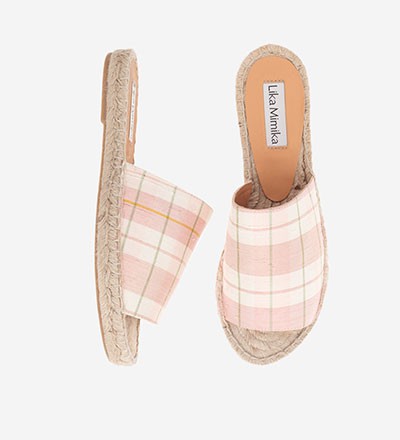 CHECKERED ROSE - Slipper Espadrilles