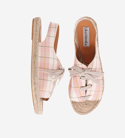 CHECKERED ROSE - Sling Sandal
