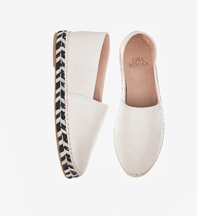 IVORY ZEBRA - Calf Leather / Espadrilles
