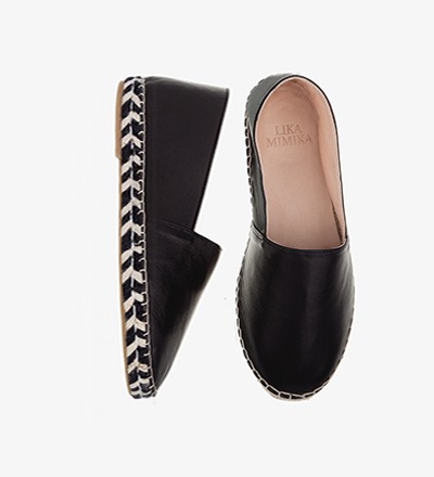 BLACK Suelas Mix - Calf Leather / Espadrilles