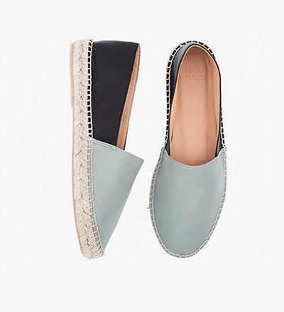 BLACK SALVIA -  Calf Leather / Espadrilles