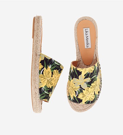 YELLOW FLOWER - Slipper Espadrilles